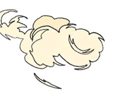 Decorative cloud illustration
