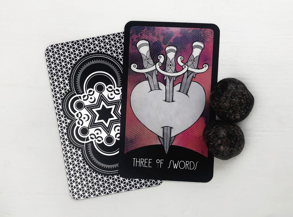 INSPIRATIONAL TAROT DECK THREE OF SWORDS