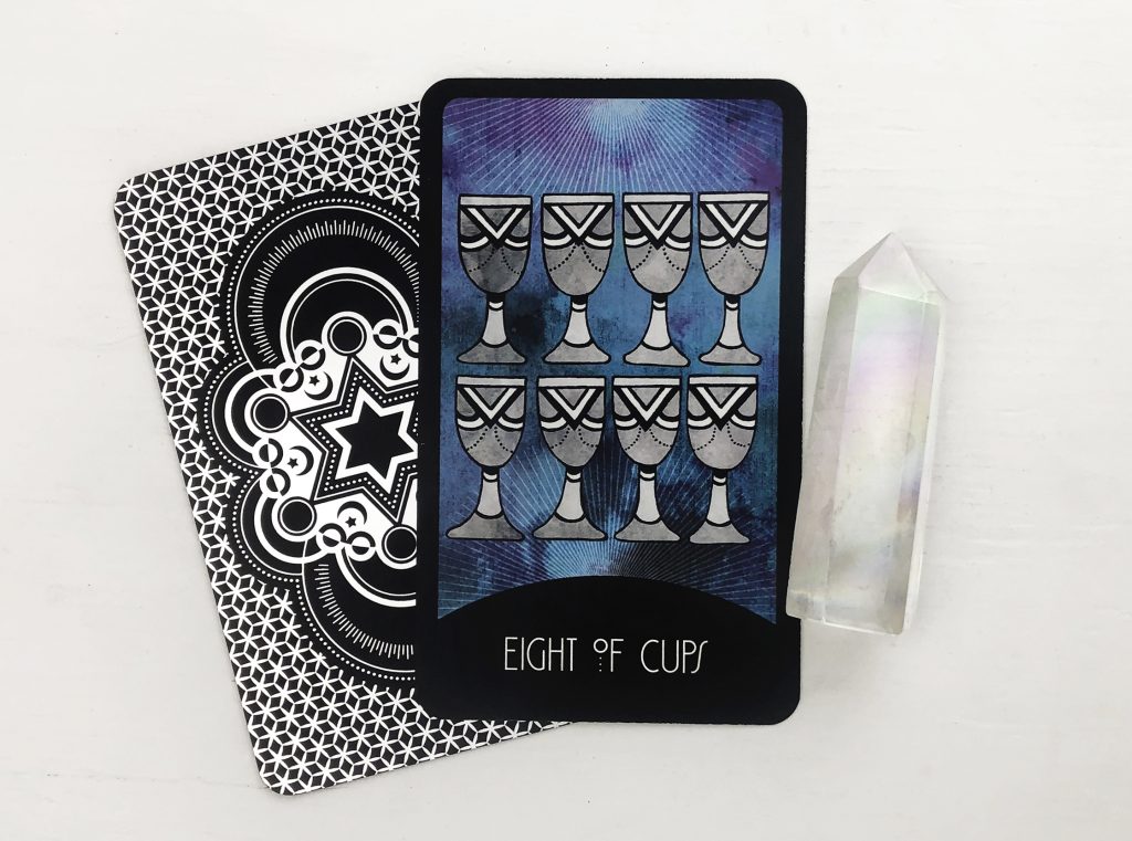 INSPIRATIONAL TAROT DECK EIGHT OF CUPS