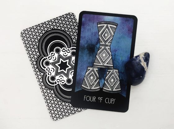 INSPIRATIONAL TAROT DECK FOUR OF CUPS