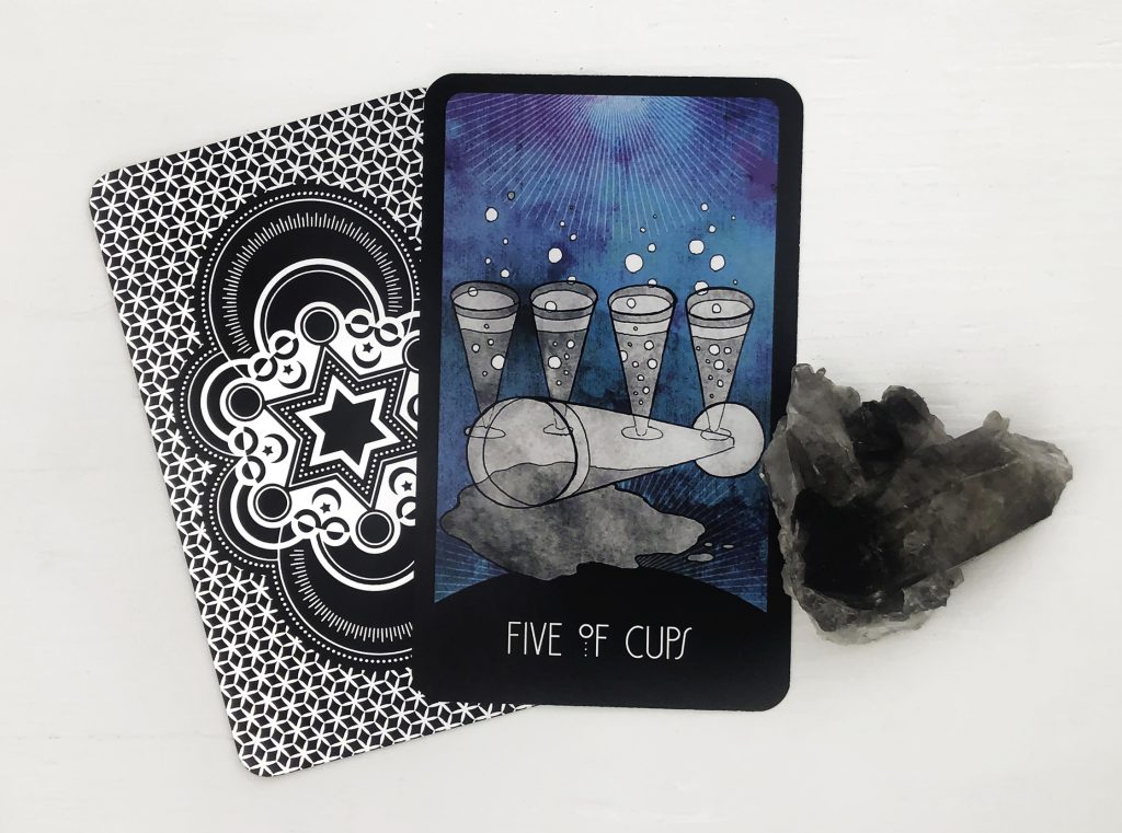 INSPIRATIONAL TAROT DECK FIVE OF CUPS