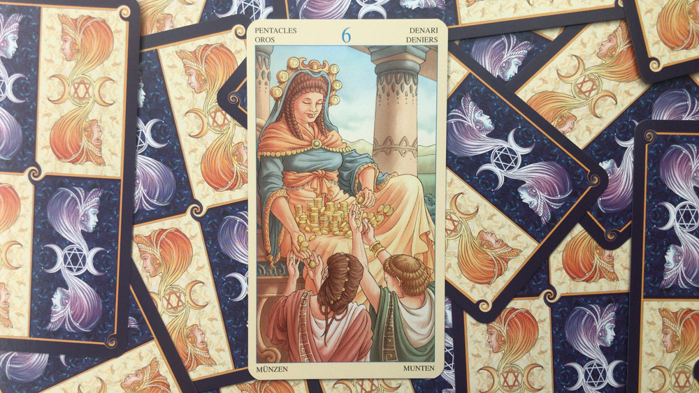 six of pentacles love