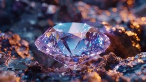 diamond birthstone in ground